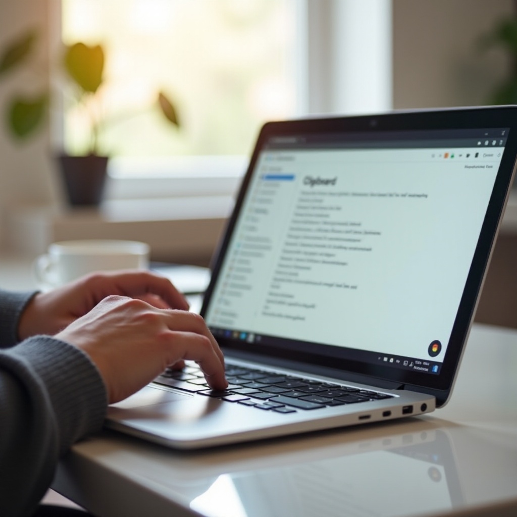 cómo acceder al portapapeles en Chromebook
