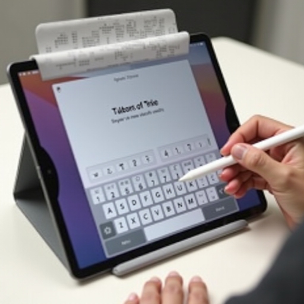 hoe je het toetsenbord groter kunt maken op de iPad met Apple Pencil