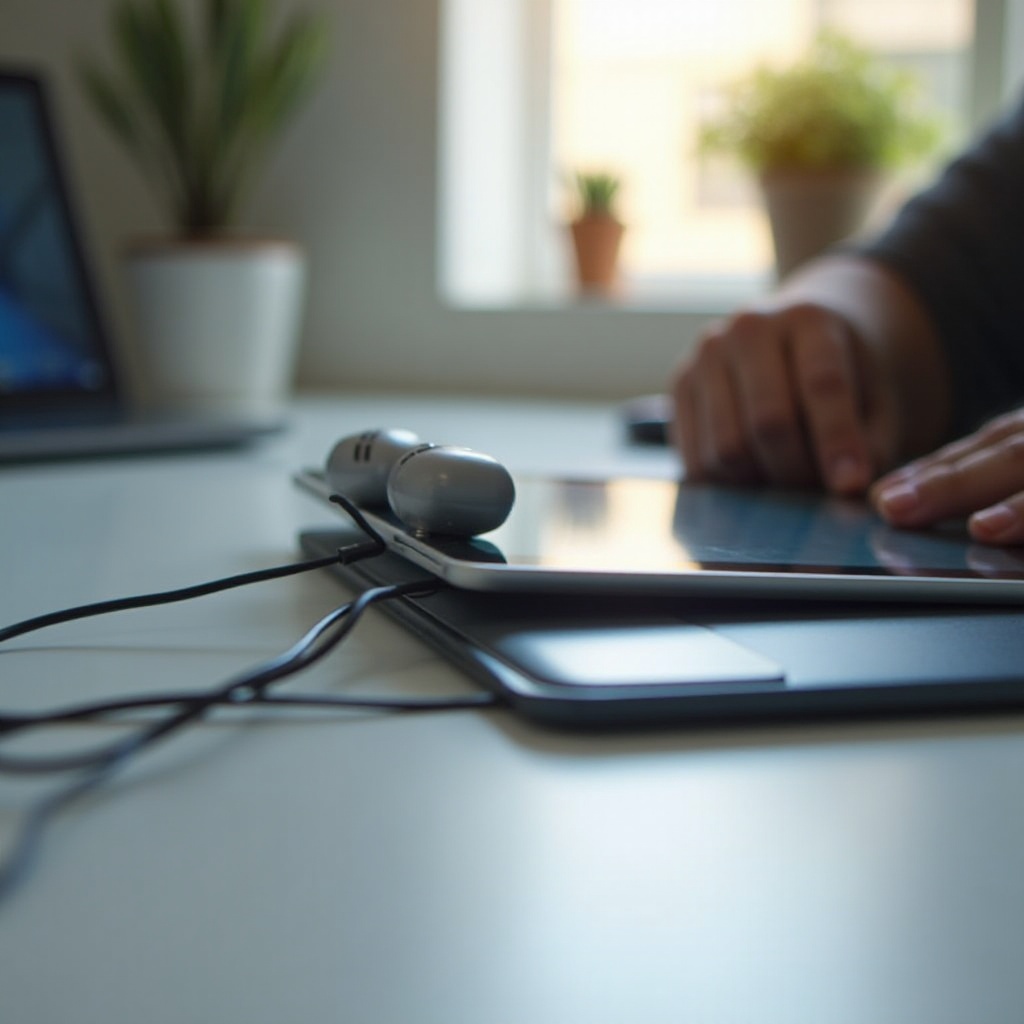 cómo conectar auriculares a una tableta Samsung