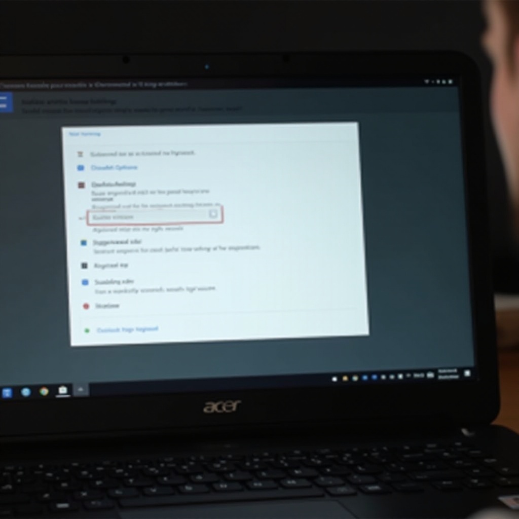 acer chromebook disable right click on all sites